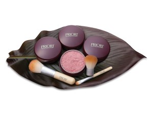 Priori Perfecting Minerals Group and Brushes on Leaf
