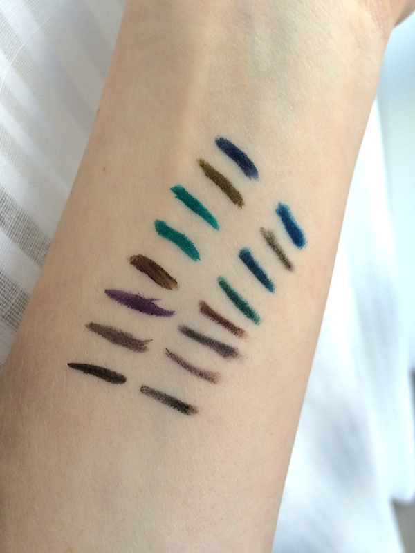 Purminerals Double Ego Eyeliner swatches