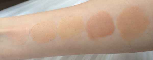 bareminerals complexion rescue swatches light shades