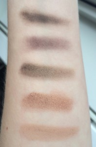 Clarins Pretty Night Eye Palette Swatches_