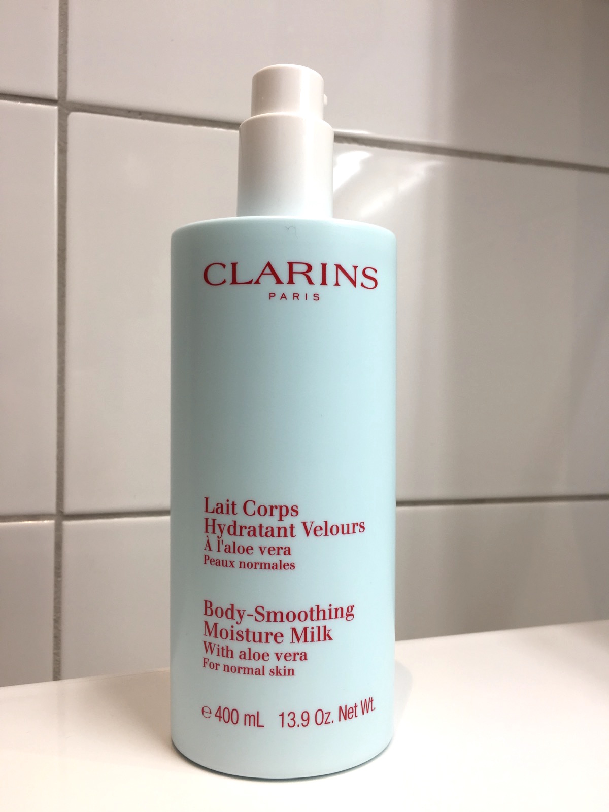 Clarins Body Smoothing Moisture Milk 400 ml, skonhetssnack.se IMG_1329