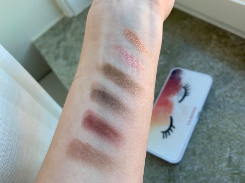 Clarins ready in a flash palette swatches skonhetssnack.se IMG_1426